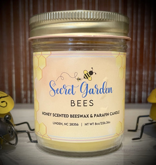 Honey Beeswax and Parafin Candle